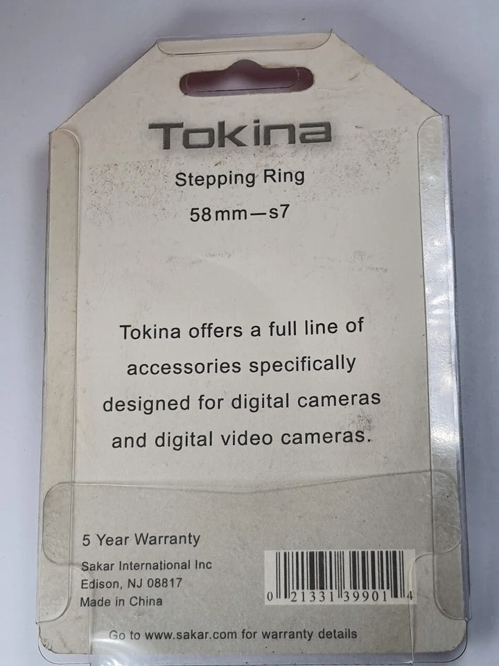 58mm to S-7 Lens Filter Adapter Ring 58mm-SER-7 SERIES7 SER7 58 mm E-58-Vii - Image 4 of 4