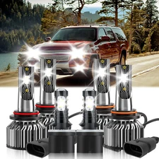 For Chevrolet Suburban 2500 2000-2006 LED Headlight Bulb High&Low Beam Fog Light