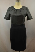 Coach Authentic Heather Gray and Blue Tunic Wool Classic Timeless Dress Sz 4 New