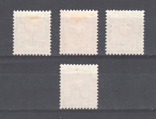 Switzerland ~ 1933 Shield, grilled gum Sc# 200a-203a */H (B050) - Bild 2 von 2