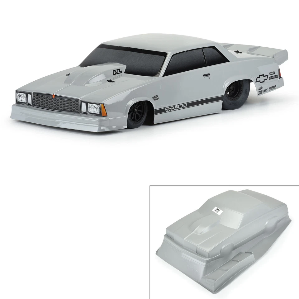 Pro-Line 3549-14 1/10 1978 Chevrolet Malibu Tough-Color Gray Body : Drag Car - Image 2 of 4