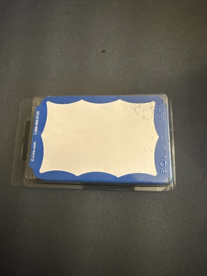 C-Line Name Badges 3-1/2"x2-1/4" 100/BX Blue Border 92265 - Image 2 of 2