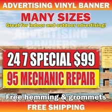 SPECIAL MECHANIC REPAIR Advertising Banner Vinyl Mesh Sign Parts Accessories