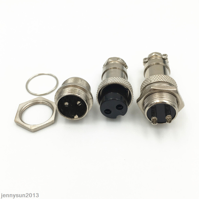 Aviation Plug Connector GX16/GX20/GX12 Aviation Connector Set - Male & Female Metal Plug, 2/3/4/5/6 Pin Options GX16 GX20 GX12 Metal Panel Connector Male Female Set 2-6 Pin - Foto 12