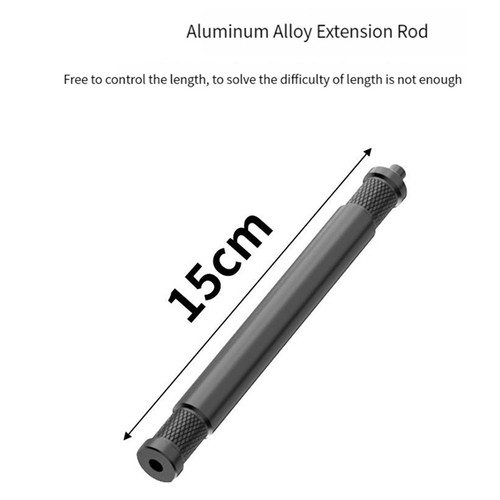 15cm Alloy Extension Rod With 1/4 Threaded Hole For Cameras/Monitors/Camcorders - Picture 2 of 8