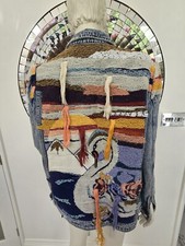 Blanknyc Liquid Summer Embroidered & Embellished Tapestry Denim Jacket Uk Size S
