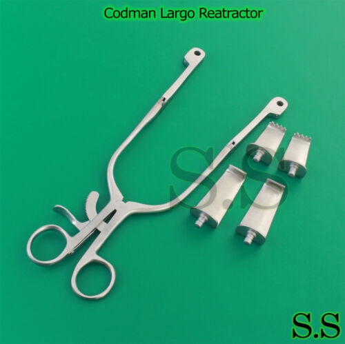 Lame rétracteur cervical Codman Largo 16 x 40 mm nette + 16 x 55 mm émoussée - Photo 1/3