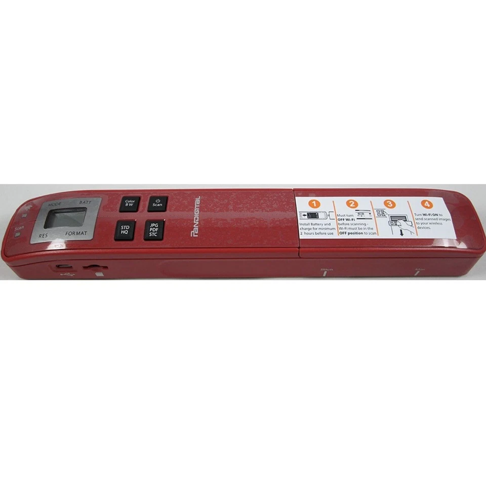 Pandigital Handheld Wifi Wand Scanner 8.5 x 14 Red - New in Box S8X1102RD - Image 3 of 4