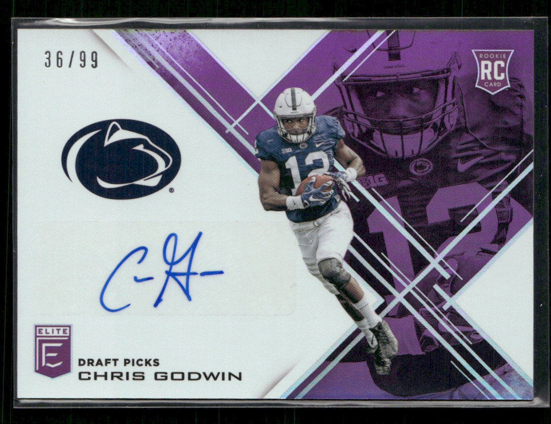 Chris Godwin Panini Elite Draft Picks #179 Autograph Purple