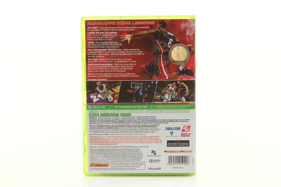 Xbox 360 Game NBA 2K14 2014 English Audio PAL - Image 2 of 3