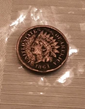 1864 Indian Head Cent. USA.