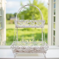 Eisen Etagere Herz Clayre & Eef 47X24X66Cm Korb FüR Obst Deko Blumen GebäCk