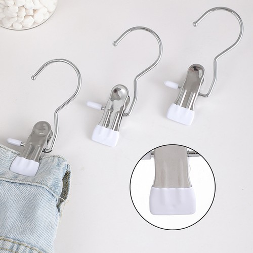 4 Pack Stainless Steel Clothespins Multipurpose Household Clothes Drying Towels - Picture 5 of 20