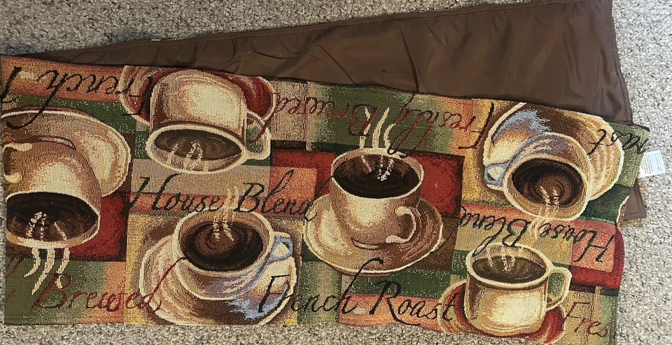 Essential Home Tapestry Coffee Table Runner Home Decor 13” X 66” - Image 3 of 4