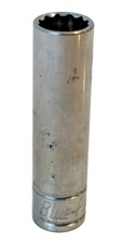 Blue Point Tools BLPLM3812 12mm Metric Deep Socket 3/8" Drive 12 Point Chrome