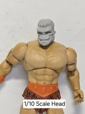 3d Print FIX IT SMILE GREEN GUY Head 7" 1:10 DC MULTIVERSE Hero Man 