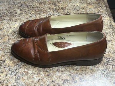 Jonathan Richards Brown Leather Loafers Slip On Shoes Men's Size 10.5D Vintage