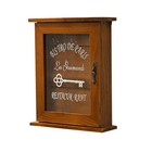 Wooden Key Box, Retro, Wall, Key Cabinet with Magnetic Door,  Solid7715