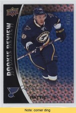2014-15 Upper Deck Overtime Rookie Review Blue 15/25 Ty Rattie #RRC-6 READ 0f2