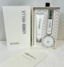 Lorde + Belle 3 Piece Anti Aging Skin Care Regimen NEW NIB MSRP $199