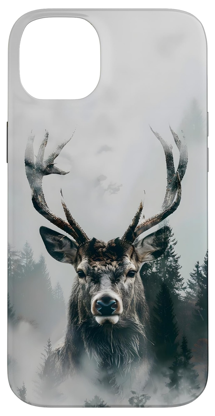 Coque iPhone 14 Plus Cerf majestueux pour les passionnés de nature et de randonnées en forêt