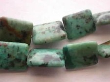 TURQUOISE 17mmX11mm RECTANGLE SEMI PRECIOUS BEADS 