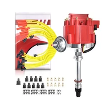 MAS Performance HEI Distributor & Wiring set 65K Coil Compatible with Chevy 3...