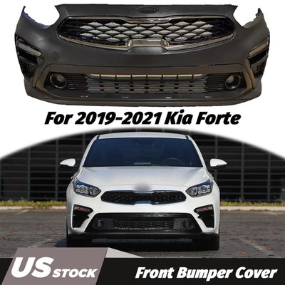FITS 2019 2020 2021 KIA FORTE FRONT BUMPER SET COMPLETE GRILLS FOGS UPPER LOWER