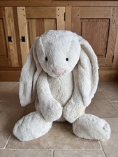 Jellycat - Really Big Bashful Cream Bunny - Retired soft plush rabbit toy gift