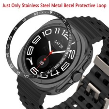 For Samsung Galaxy Watch Ultra 47mm Metal Cover Bezel Ring Frame Protector Case