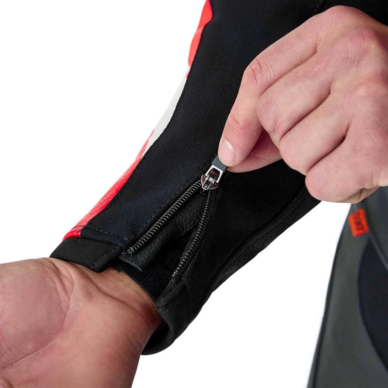 RST Tractech Evo D3O Leather Black Flo Red, photo 5 of 10