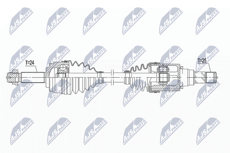 DRIVE SHAFT NPW-MS-063 FOR MITSUBISHI MIRAGE/VI/SPACE/STAR/Hatchback 1.2L 3cyl - Image 10