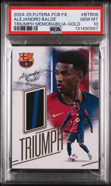 2024-25 Futera FX Barcelona Triumph Alejandro Balde PSA 10 #4 /9