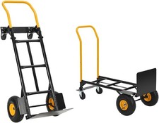 Heavy 2-in-1 Convertible Hand Truck Dolly Cart - 800 Lbs Load,Folding Platform