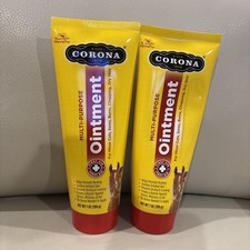 2 Pk  Corona Ointment 7 oz for Minor Cuts Sores Burns Chapping Dry Skin