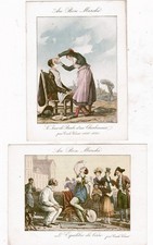 REF :A112-16- ENSEMBLE DE DEUX BEAUX CHROMOS ANCIENS LE BON MARCHE