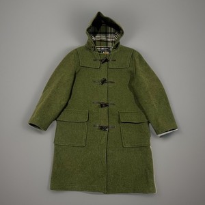 Duffle Coat Men BURBERRY MEN'S WOOL GREY LONG DUFFLE TOGGLE COAT S