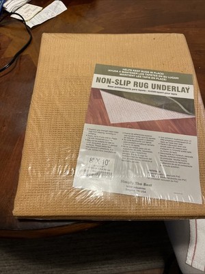 Simply the Best Non-slip Rug Underlay Natural 8x 10 New Made in USA