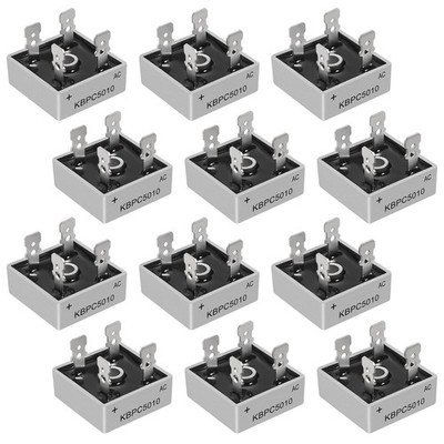 12PCS Bridge Rectifier Diode KBPC5010 1000V 50A AC to DC Full Wave Single... 