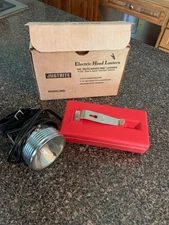 NEW JUSTRITE ELECTRIC HEAD LANTERN LAMP 19040 HANDS FREE FLASHLIGHT