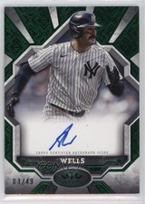 2025 Topps Tier One Break Out Green Foil /49 Austin Wells #BOA-AW Auto 1rj0