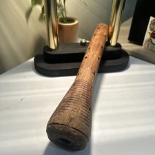 Large Antique Wooden Textile Bobbin Spool Industrial Loom Mill Tool Primitive