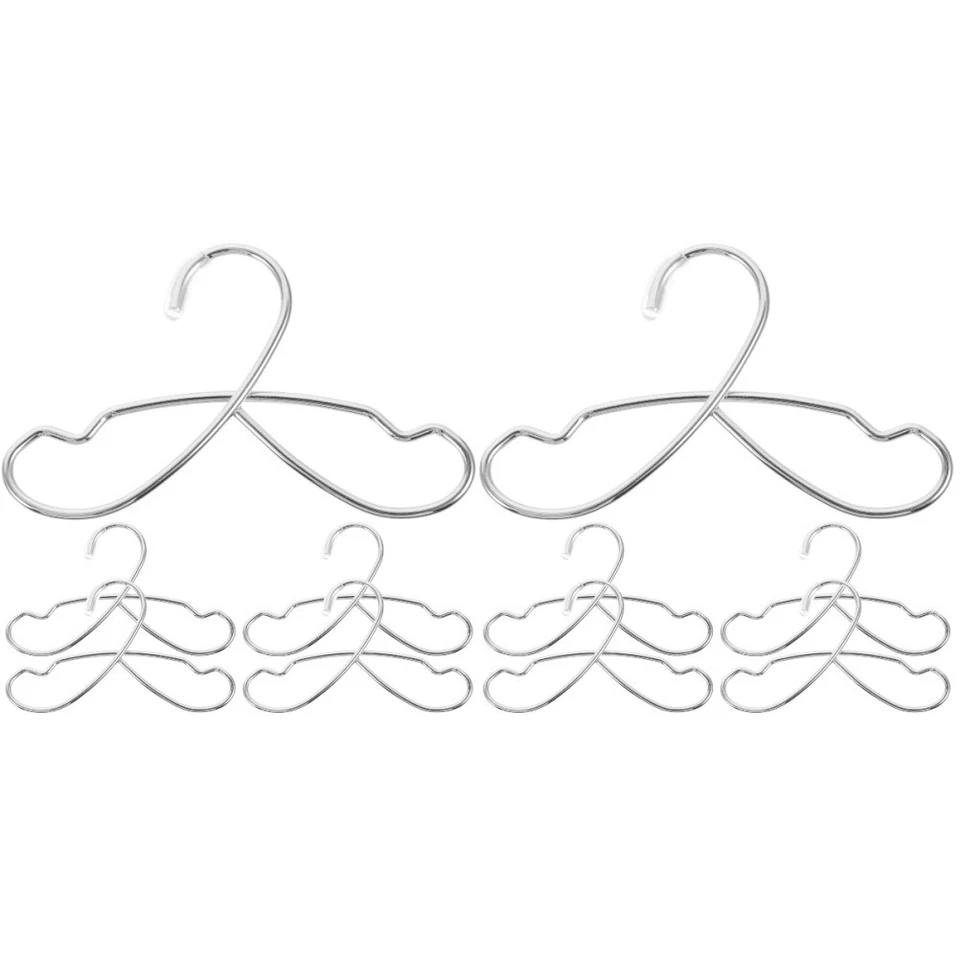  2 PCS Mini Kleiderbügel Aufhänger Puppenhauszubehör Miniaturkleiderbügel