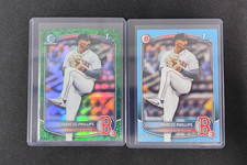 2025 Topps Bowman Draft Chrome Marcus Phillips 1st Green Grass /99 LOT2