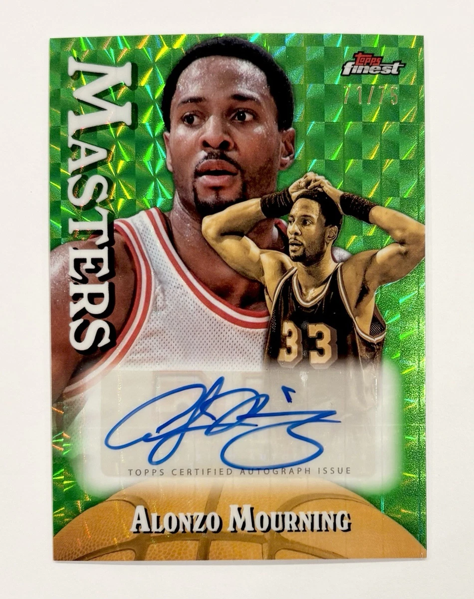 Alonzo Mourning Basketball Autographed Sports Trading Cards