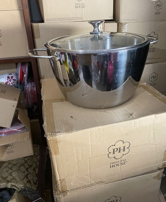 #ad Princess House Cook Solutions Cookware 12quot; 9.5 Qt Dutch Oven 5829 New In Box $160.00