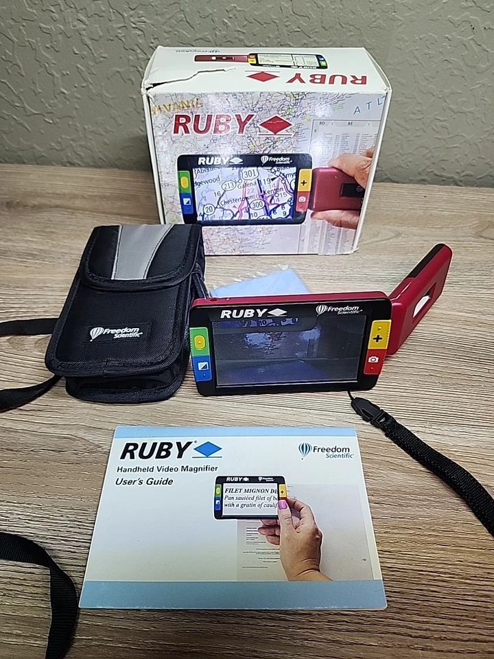 Travel Freedom Scientific Ruby HD Handheld Video Magnifier With Light - Working - Image 2 of 4
