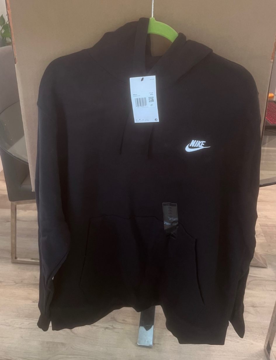 SACAI X NIKE Felpa con cappuccio uomo Nike palestra atletica ricamata club pullover XXL NUOVA CON ETICHETTE