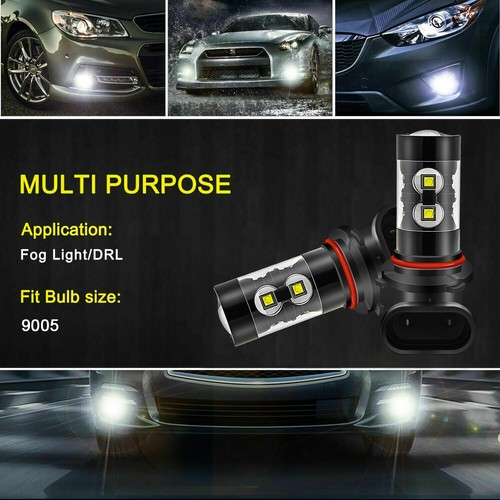 9145 LED Fog Light Bulbs WG01 For Toyota Tundra 2007-2013 Tacoma 2005-2011 White - Picture 3 of 13