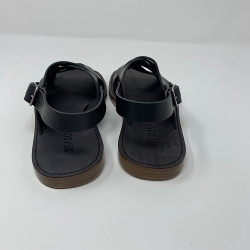 Re/Done 90S Fisherman 293-17W9FSHS Slingback Sandal Women 6 Black Leather S0433 - Picture 5 of 10